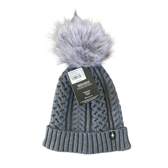 Smartwool Lodge Girl Beanie Hat NWT Merino Wool Blend  in Heather Gray main image 5